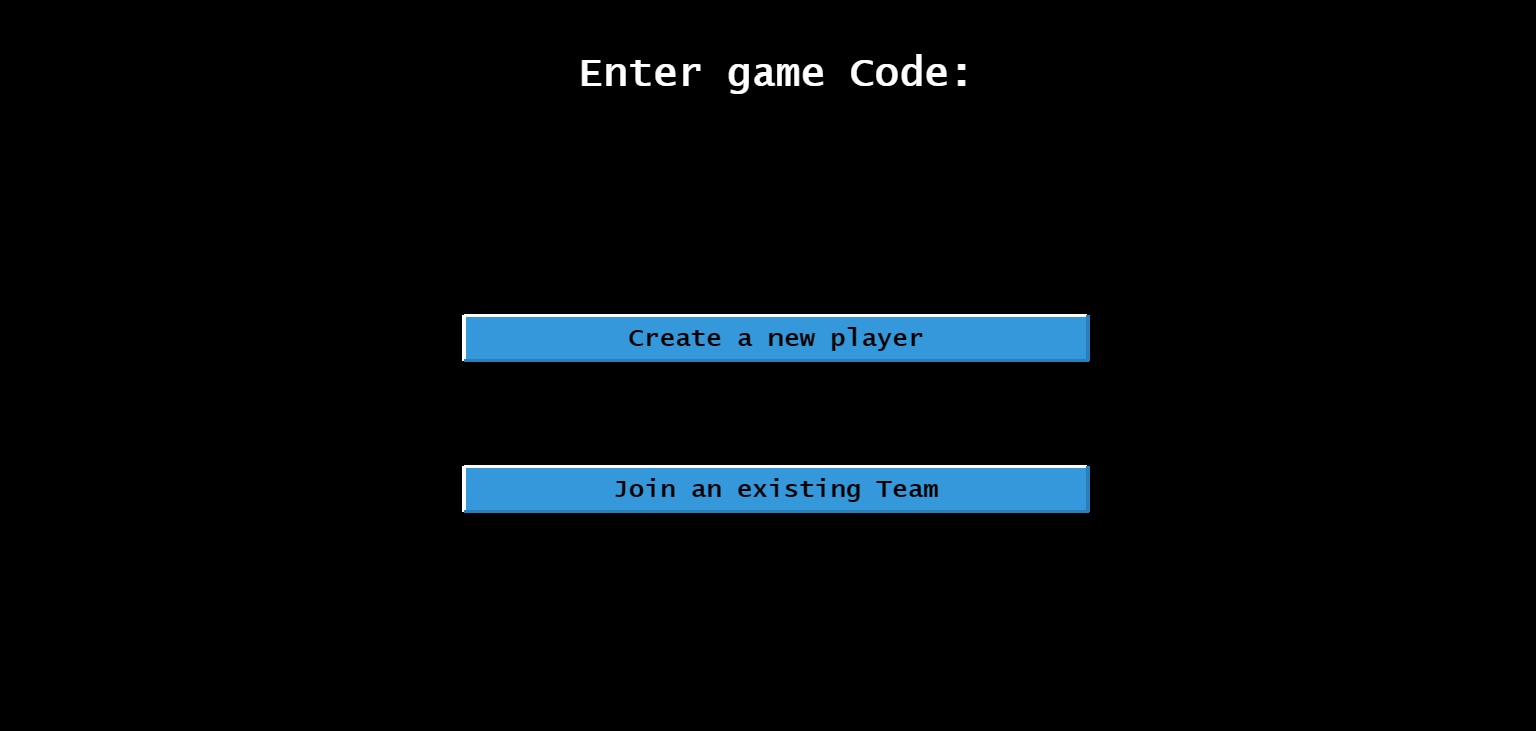 Join Existing Team screen