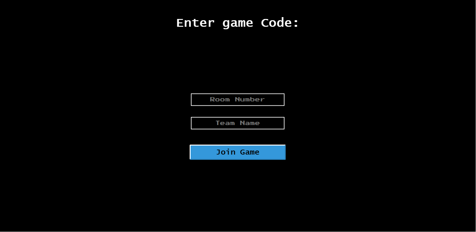 Game Code screen