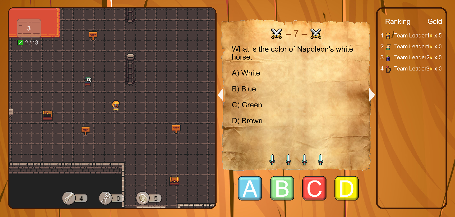 Game Interface screen